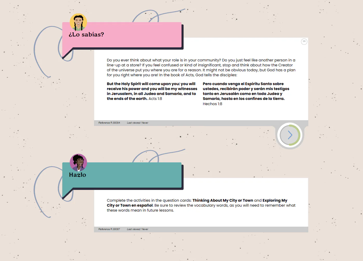 Course theme and lesson design