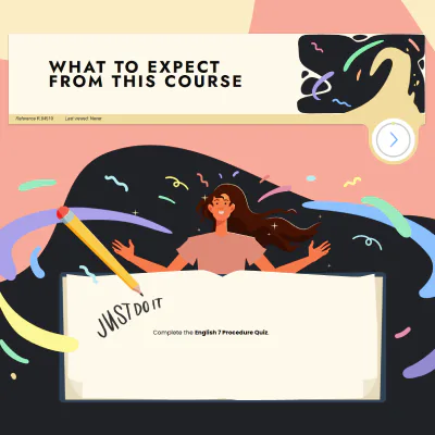 Beautiful digital course lesson