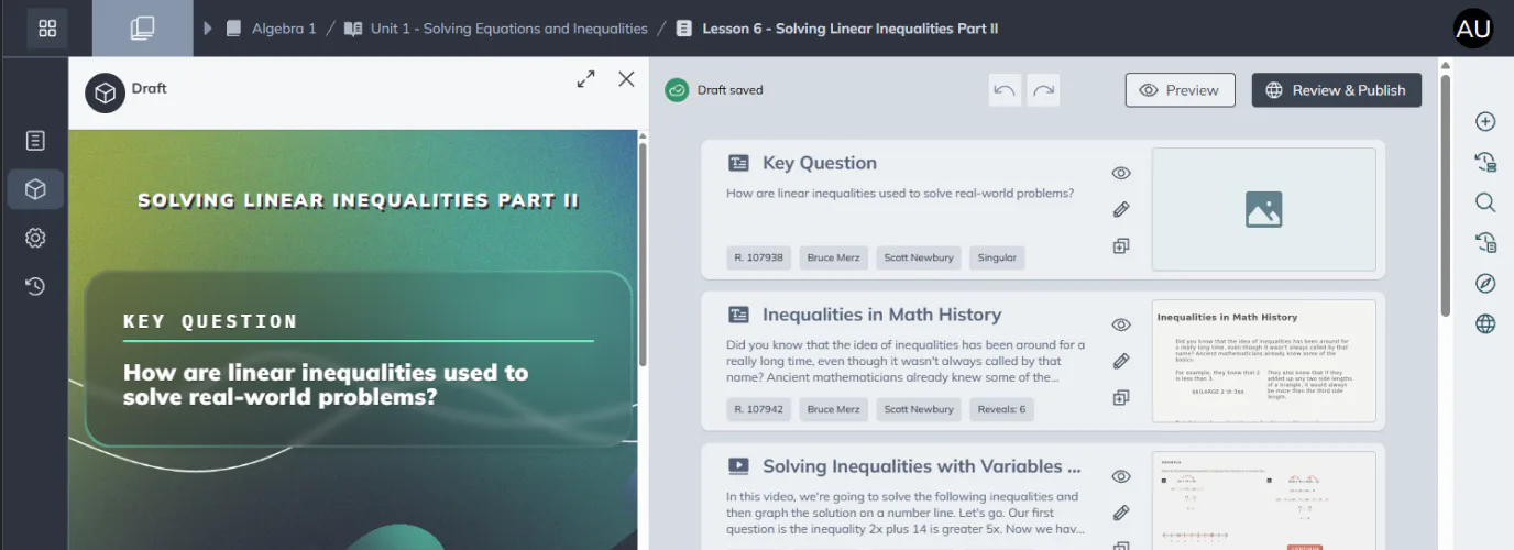 Spero course building platform