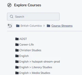 Course selection