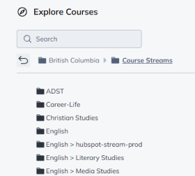 Course selection